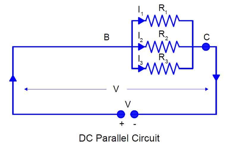 Image of parallel dc circuit.